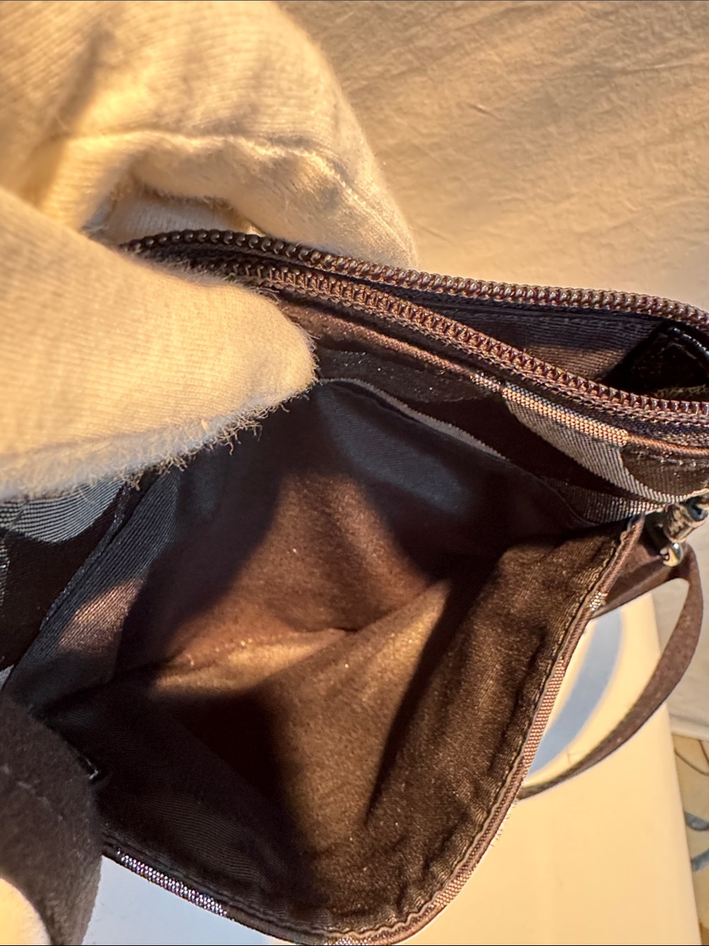 Coach Black and Gray Signature Jacquard Crossbody - Picture 10 of 15